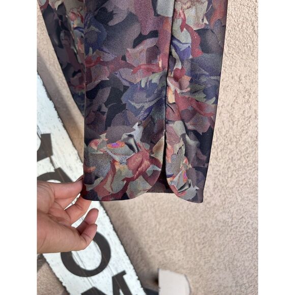 Soft Surroundings Floral Print Ankle Pants - Size Large- Multicolor - Picture 4 of 6